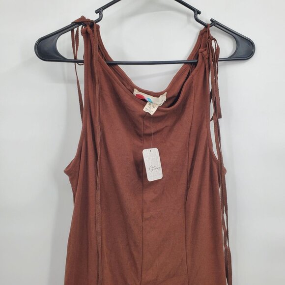 Free People Good Feels Pointed Drop Waist Mini Dress Women Size XL NWT - Picture 4 of 15